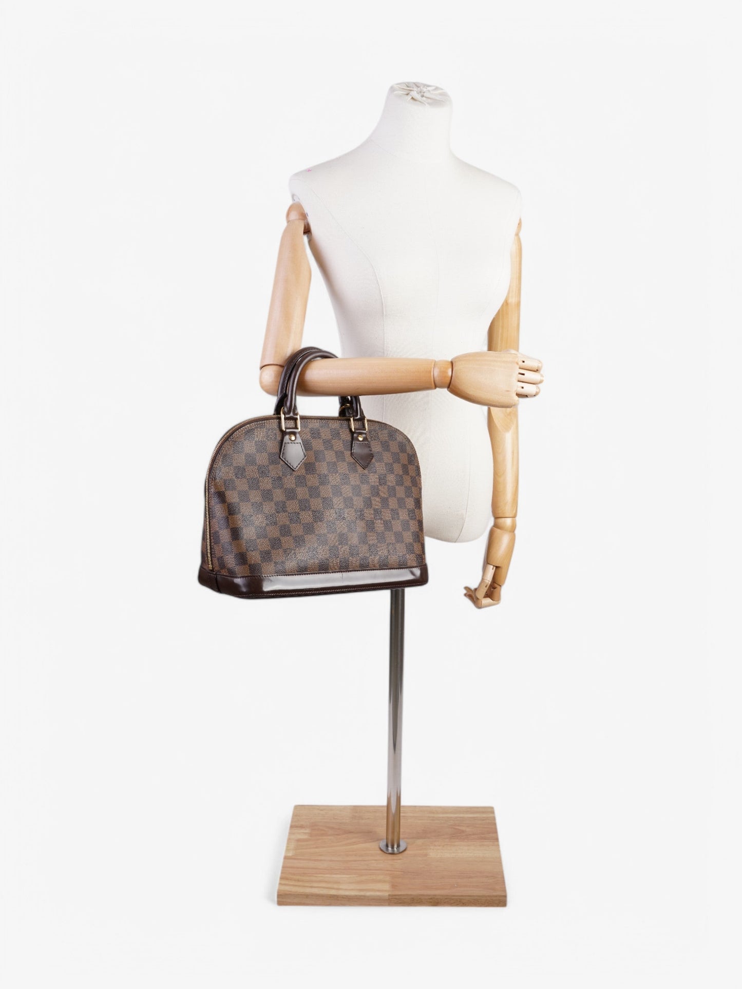 Louis Vuitton Alma Damier Ebene Coated Canvas PM
