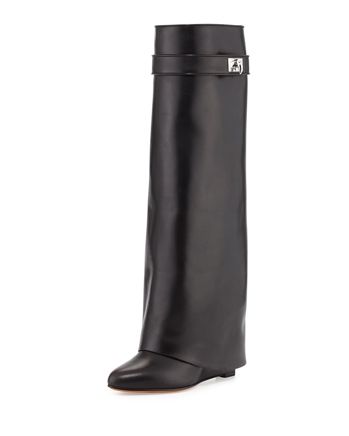 GIVENCHY SHARK LOCK KNEE-HIGH BOOTS
