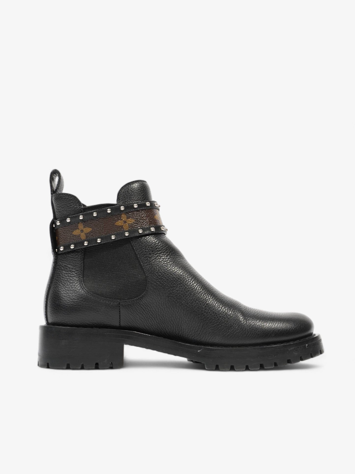Louis Vuitton Star Trail Ankle Boot Black / Brown Monogram Leather EU 36 UK 3