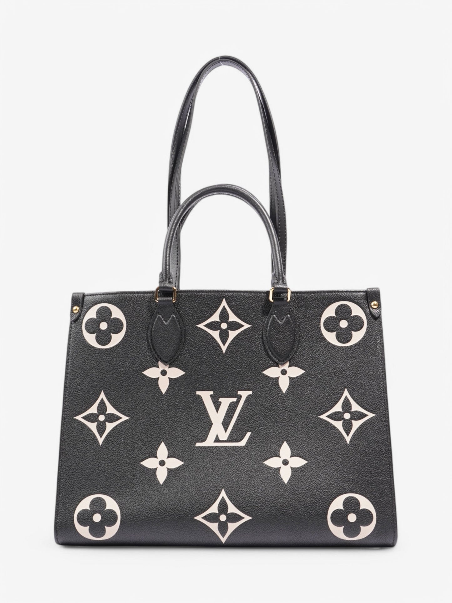 Louis Vuitton Onthego Tote bag Black / Beige  Leather