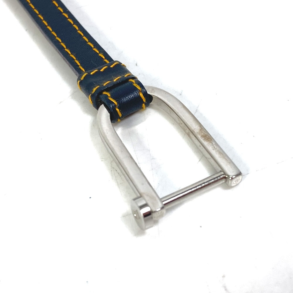 Dior charm Canvas / leather Navy Trotter CD logo Women
