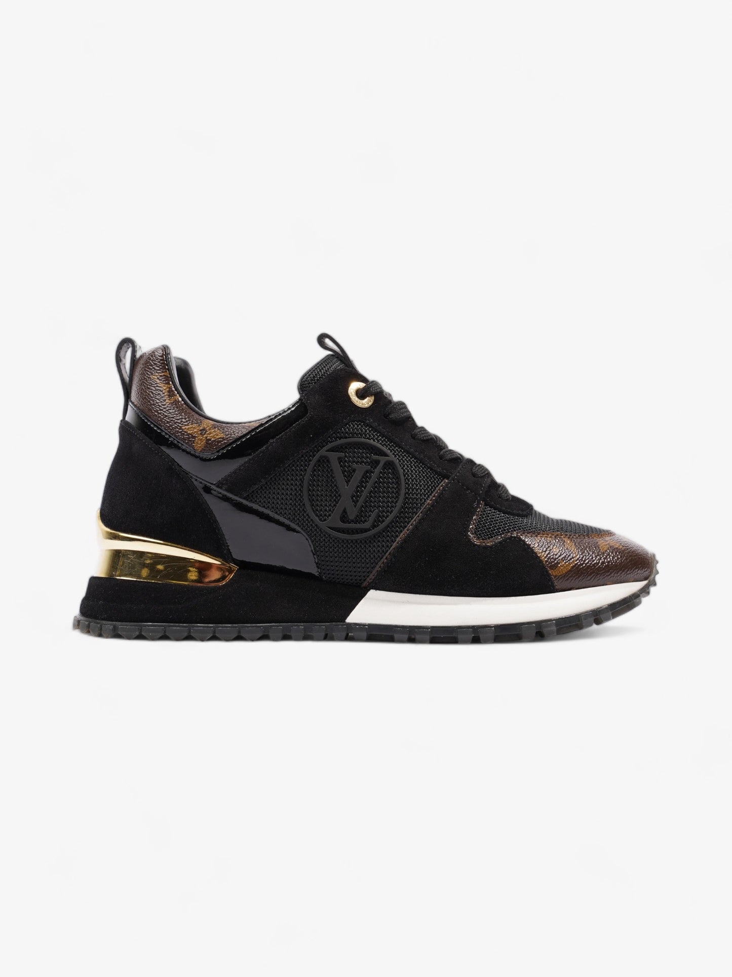 Louis Vuitton Run Away Sneakers Black / Monogram Mesh EU 36 UK 3