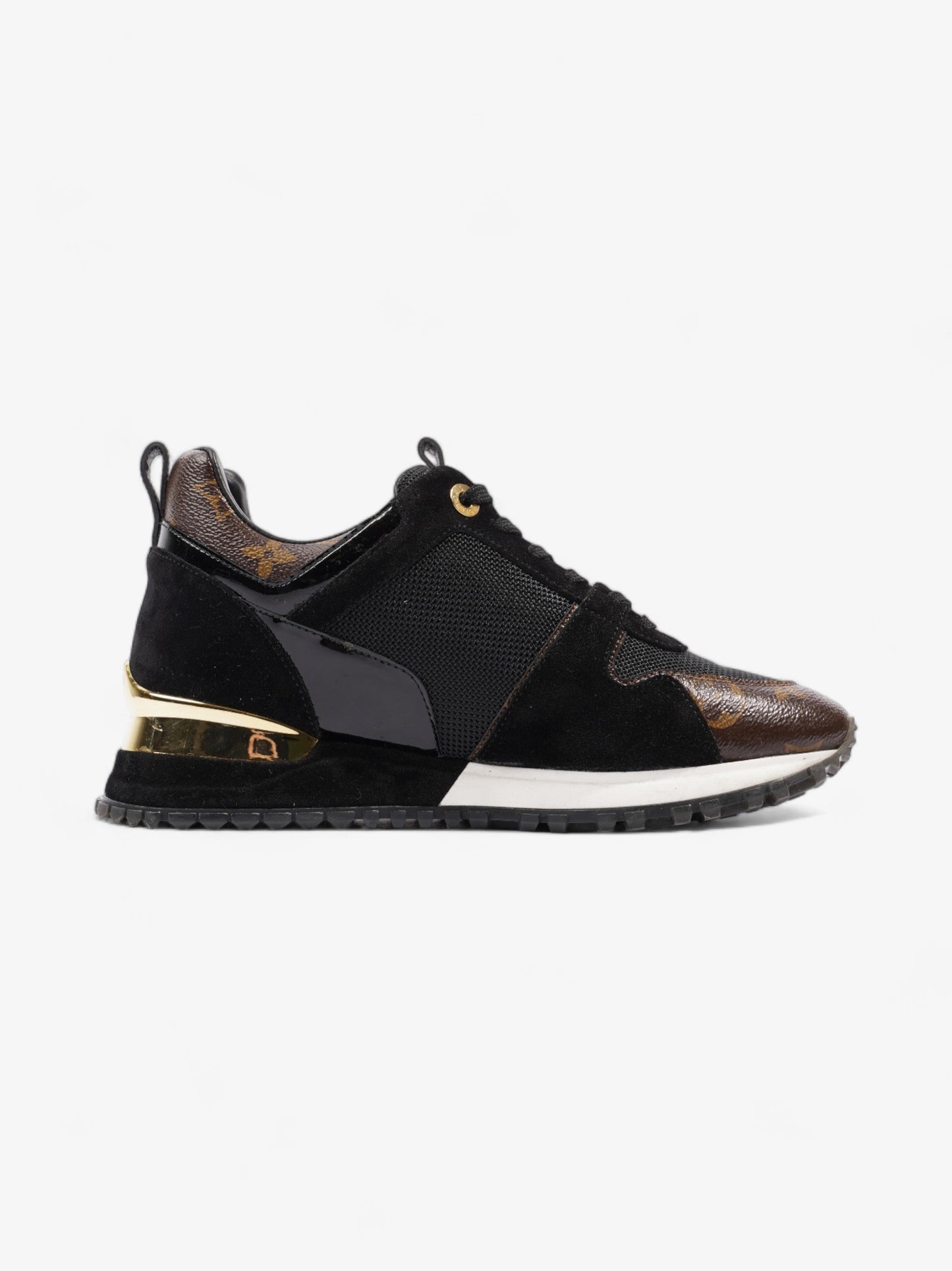 Louis Vuitton Run Away Sneakers Black / Monogram Mesh EU 36 UK 3