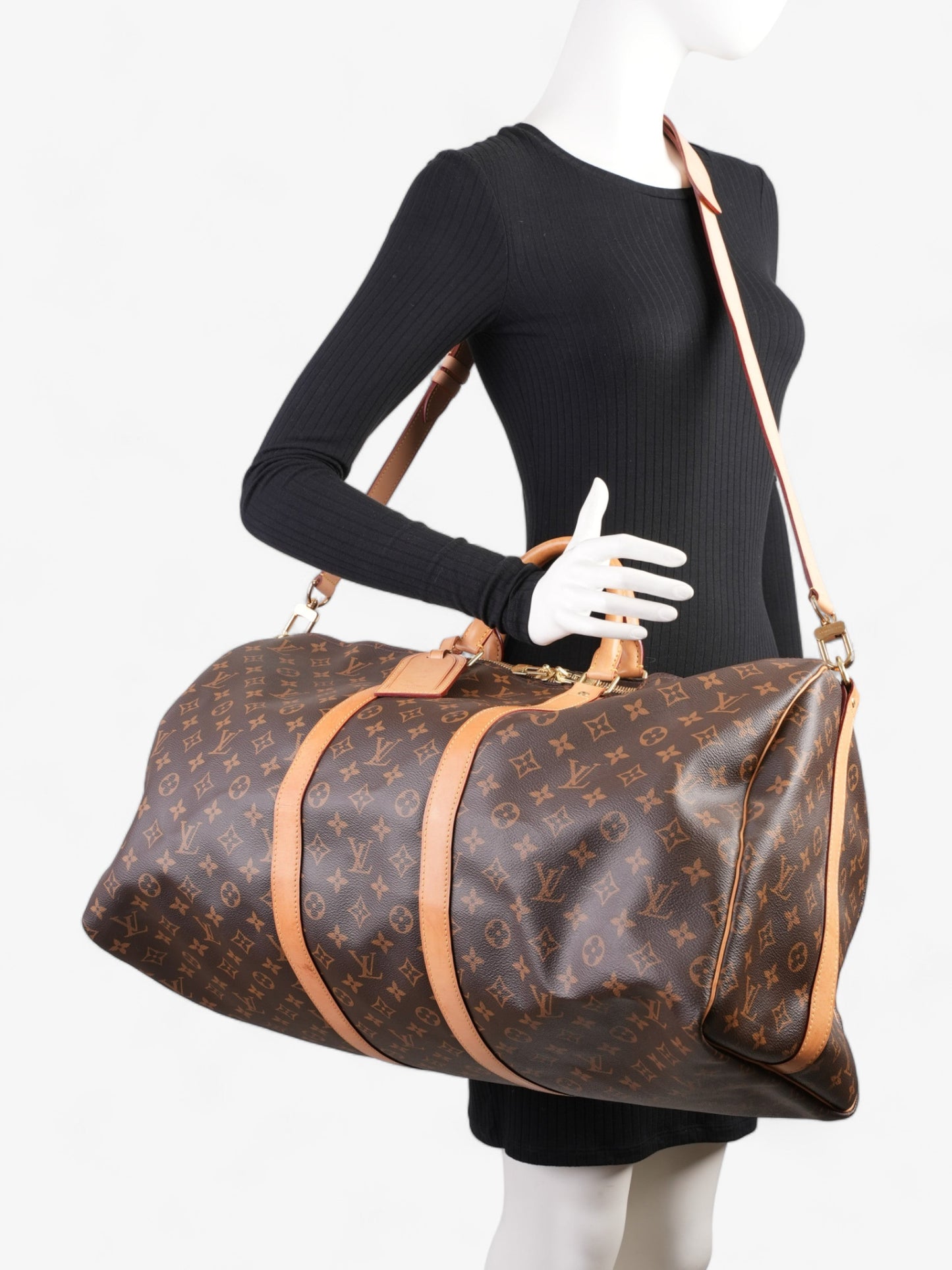 Louis Vuitton Keepall Bandouliere  Monogram Coated Canvas 55