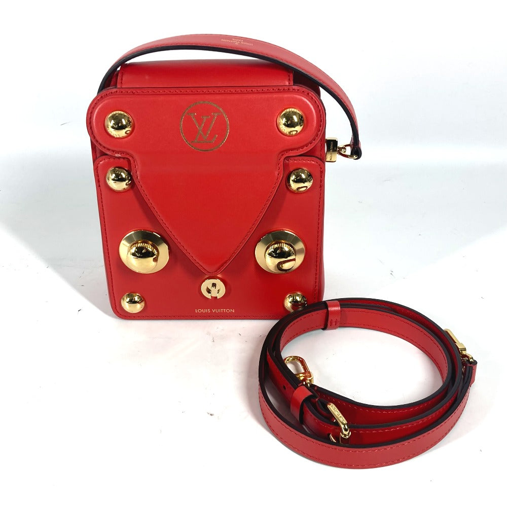 LOUIS VUITTON Shoulder Bag M82215 leather Red type LV logo S lock bag XL