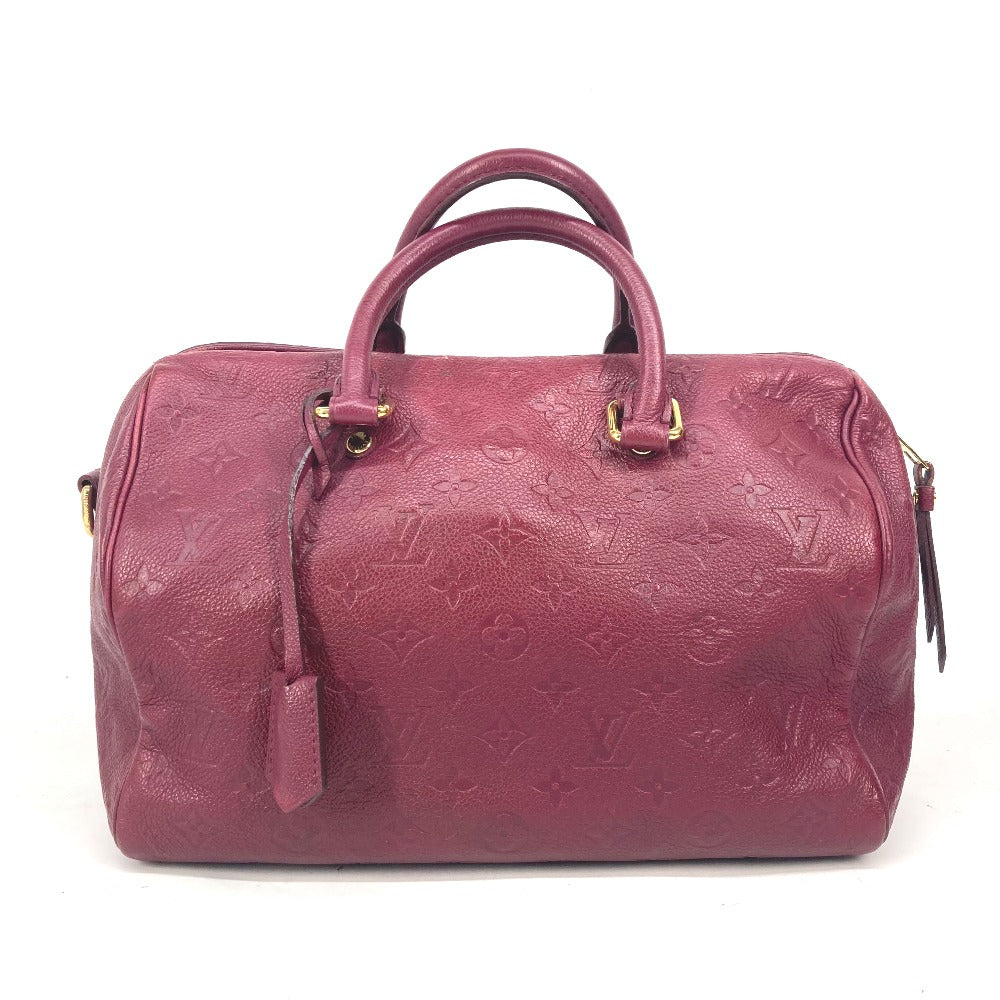 LOUIS VUITTON Shoulder Bag M40755 Monogram Ann Platt Leather wine-red Monogram Ann Platt Speedyã»bandouliere30