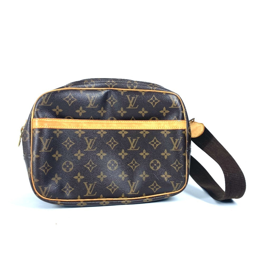 LOUIS VUITTON Shoulder Bag M45254 Monogram canvas Brown Monogram Reporter PM