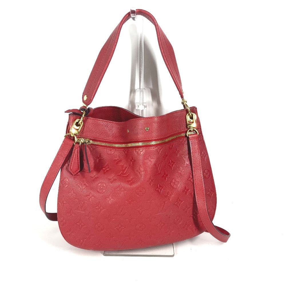 LOUIS VUITTON Shoulder Bag M42820 Monogram Ann Platt Leather Red Monogram Ann Platt Spontini