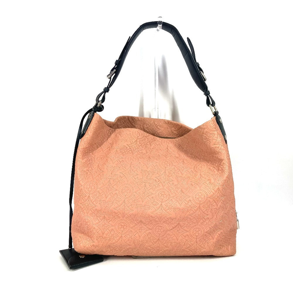 LOUIS VUITTON Shoulder Bag M94289 monogram antique leather pink Monogram Antia Hobo PM Women