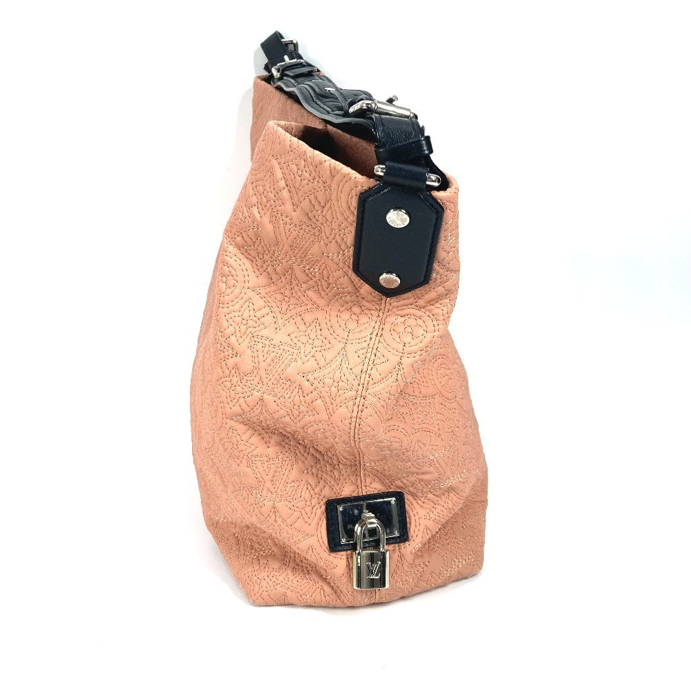 LOUIS VUITTON Shoulder Bag M94289 monogram antique leather pink Monogram Antia Hobo PM Women
