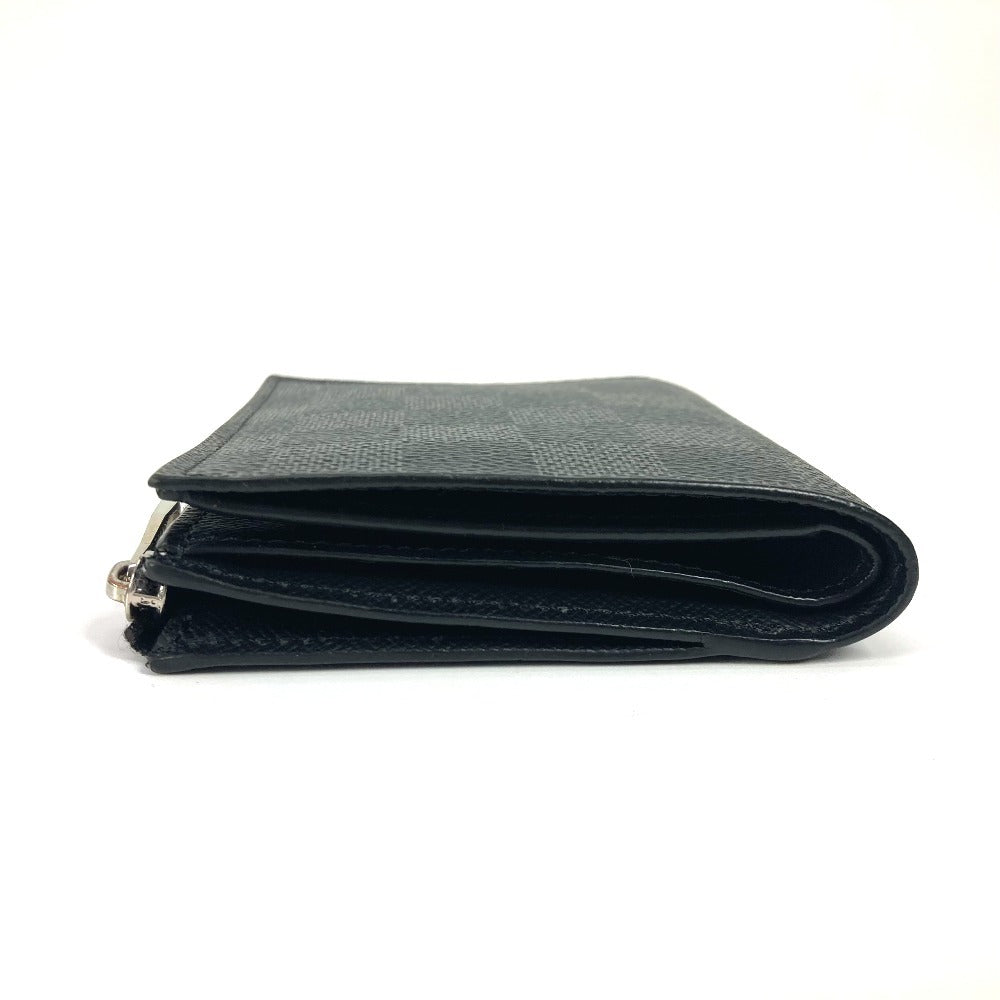 LOUIS VUITTON Folded wallet N64021 Damier Grafitto Canvas black Damier Grafitte Portefeuille Smart unisex(Unisex)