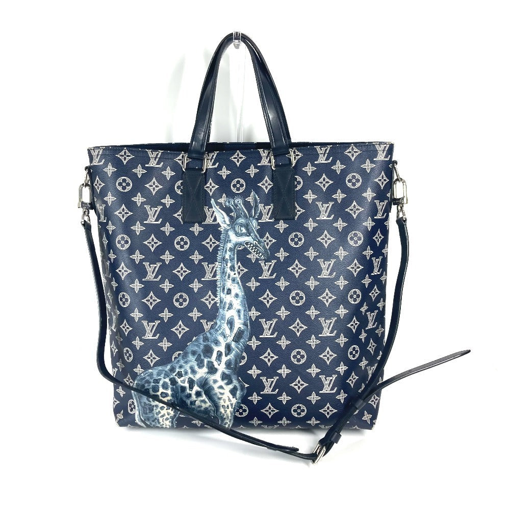 LOUIS VUITTON Tote Bag M54127 Monogram savanna canvas Navy Monogram savanna Jake and Dinos Chapman