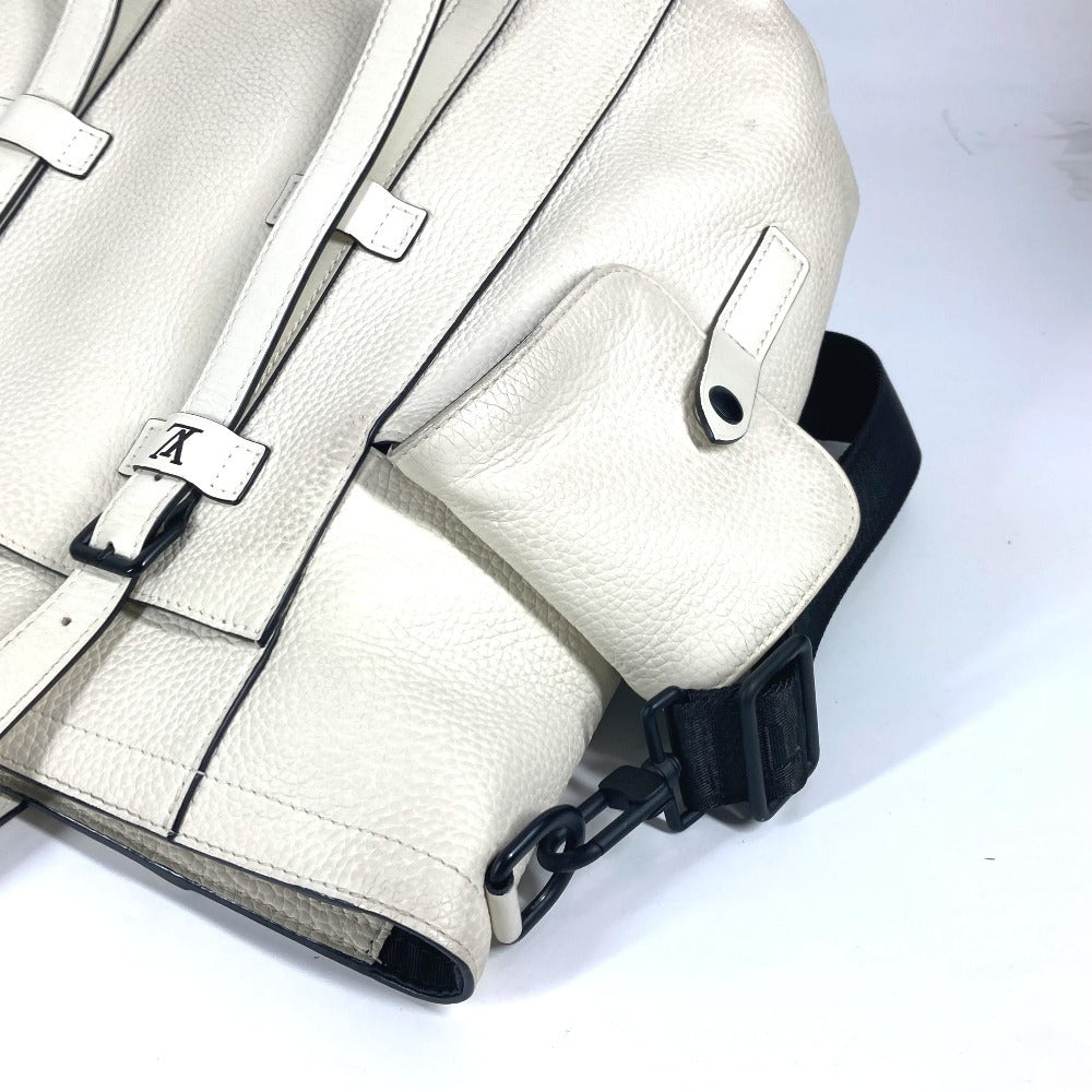 LOUIS VUITTON Shoulder Bag M58477 Taurillon Clemence Leather white Monogram christopher tote