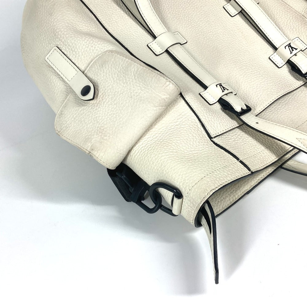 LOUIS VUITTON Shoulder Bag M58477 Taurillon Clemence Leather white Monogram christopher tote