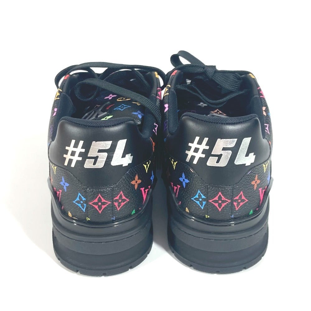 LOUIS VUITTON sneakers 1AHEKV leather black Monogram Multicolor Takashi Murakami LV x TM LV Trainer Sneakers 6