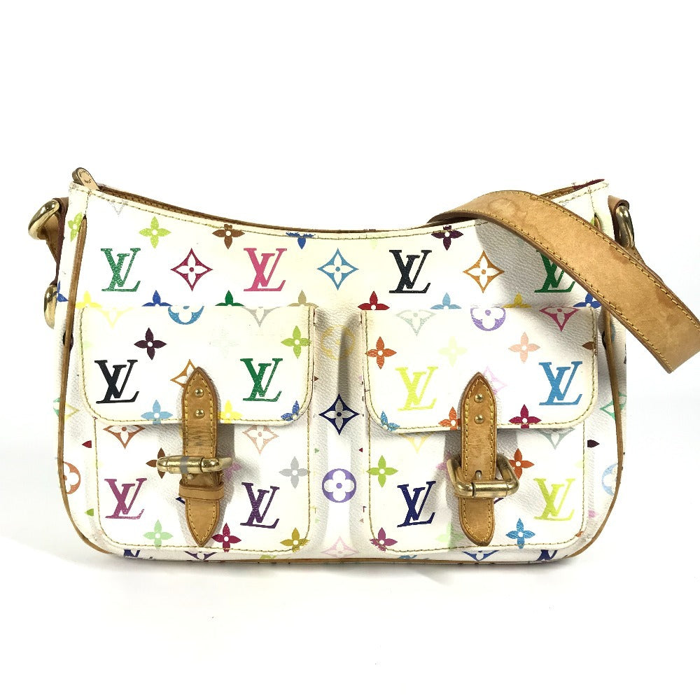 LOUIS VUITTON Shoulder Bag M40051 Monogram multicolor canvas white Monogram multicolor Lodge GM