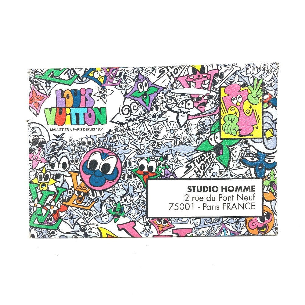 LOUIS VUITTON Clutch bag ï¼­82014 Leather / canvas multicolor monogram comic Trio Anvelope