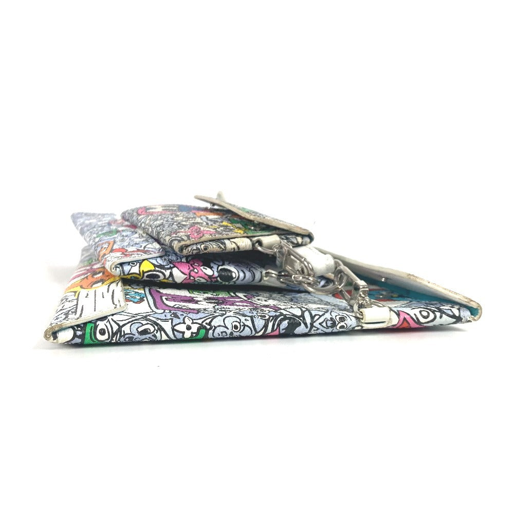 LOUIS VUITTON Clutch bag ï¼­82014 Leather / canvas multicolor monogram comic Trio Anvelope