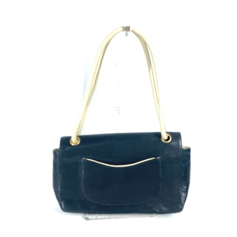 CHANEL Shoulder Bag leather black By color CC COCO Mark