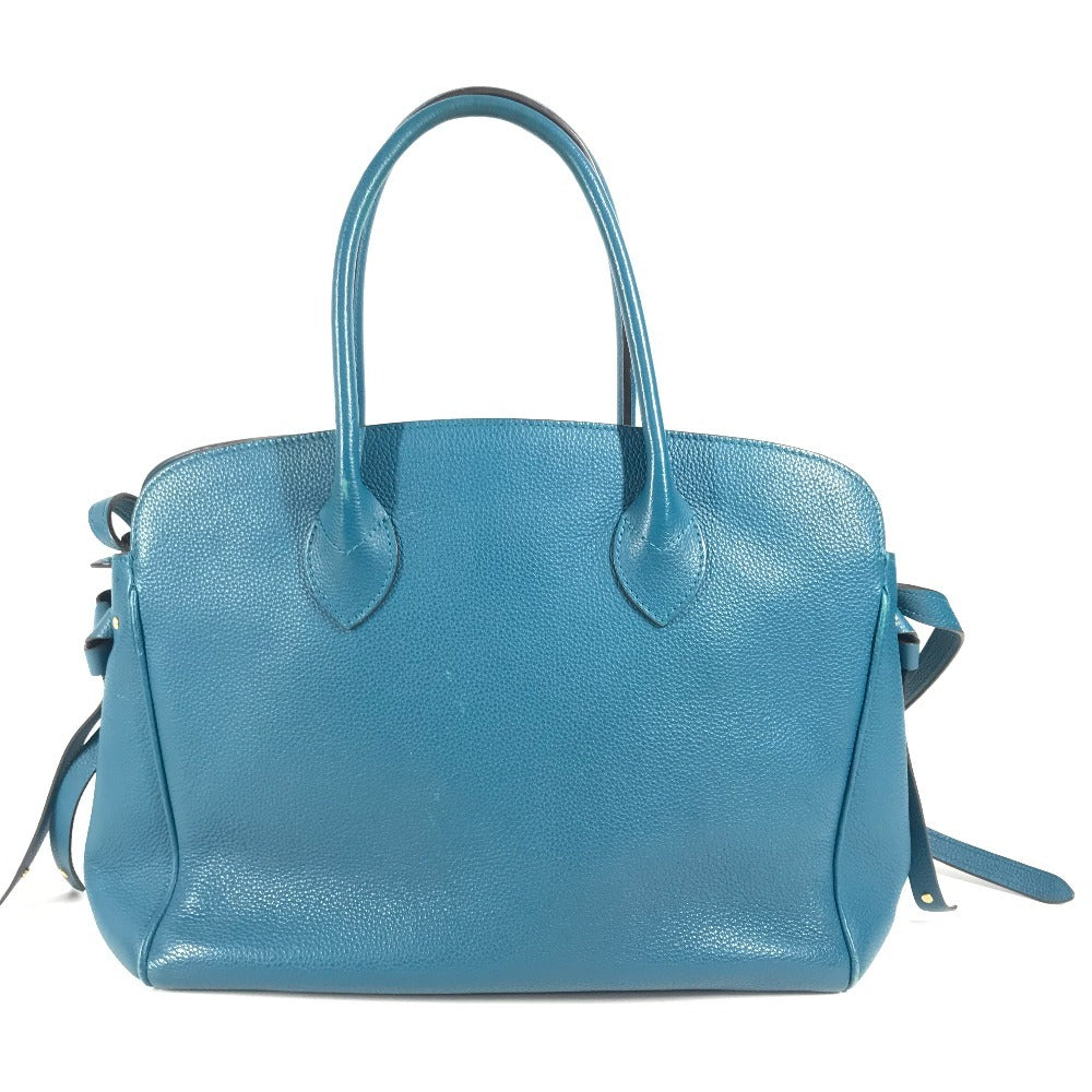 LOUIS VUITTON Tote Bag M55023 Taurillon Clemence Leather blue Mira MM