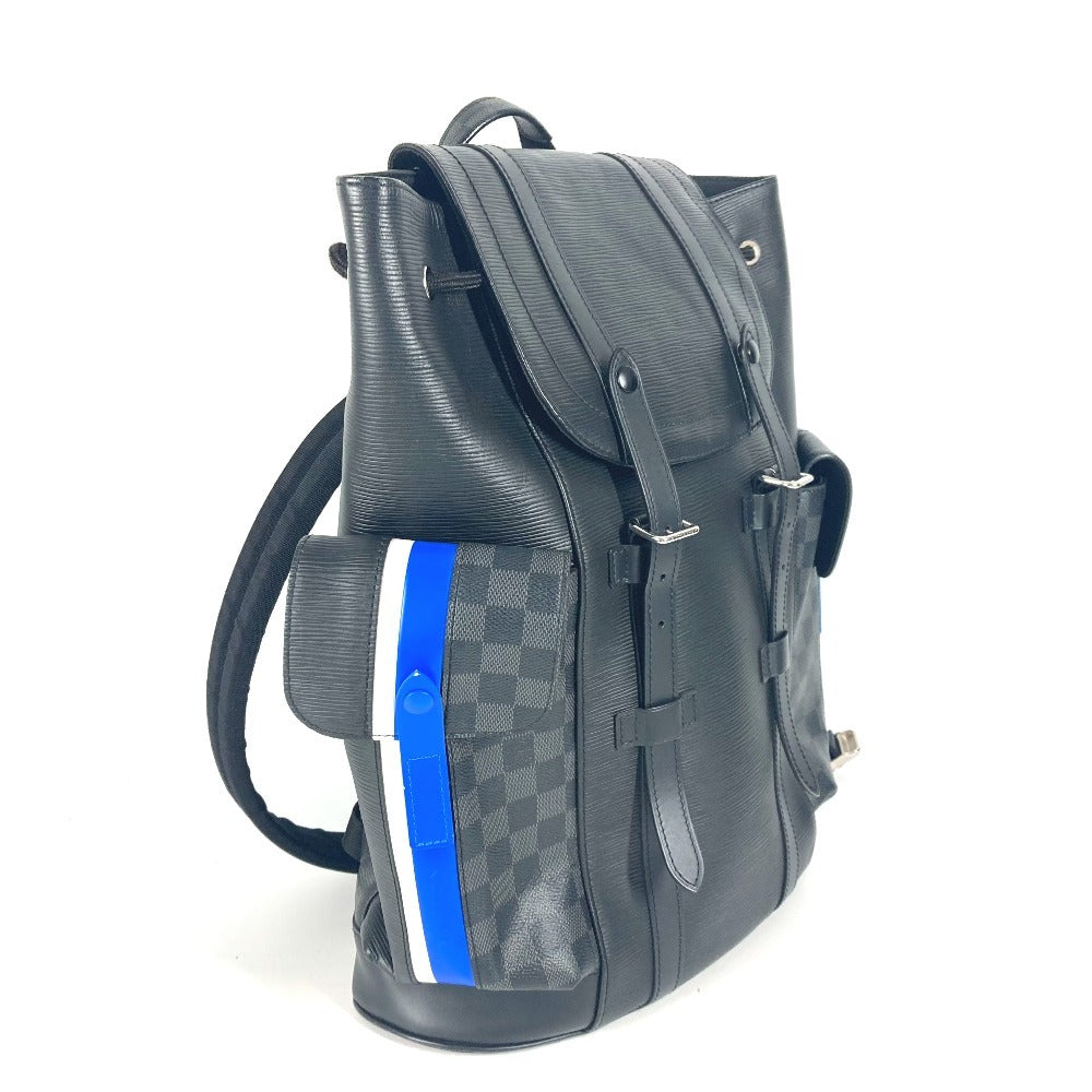 LOUIS VUITTON Backpack M56600 Damier Grafitto Canvas black Epidamie Graffit Christopher PM