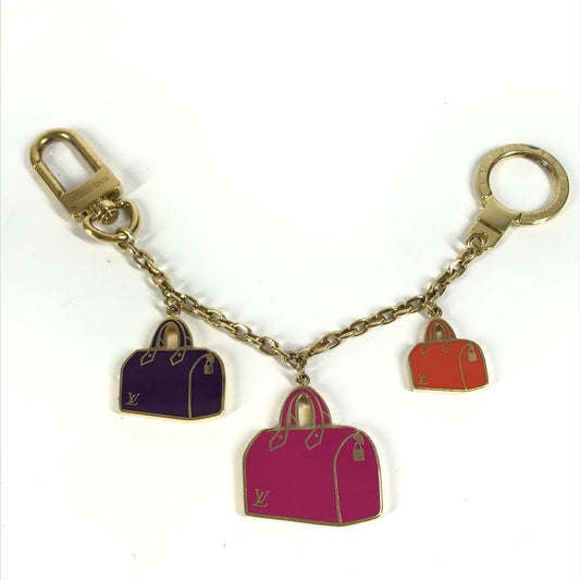 LOUIS VUITTON key ring M66985 metal gold Chain Iconic 63â¡14