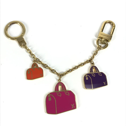 LOUIS VUITTON key ring M66985 metal gold Chain Iconic 63â¡14