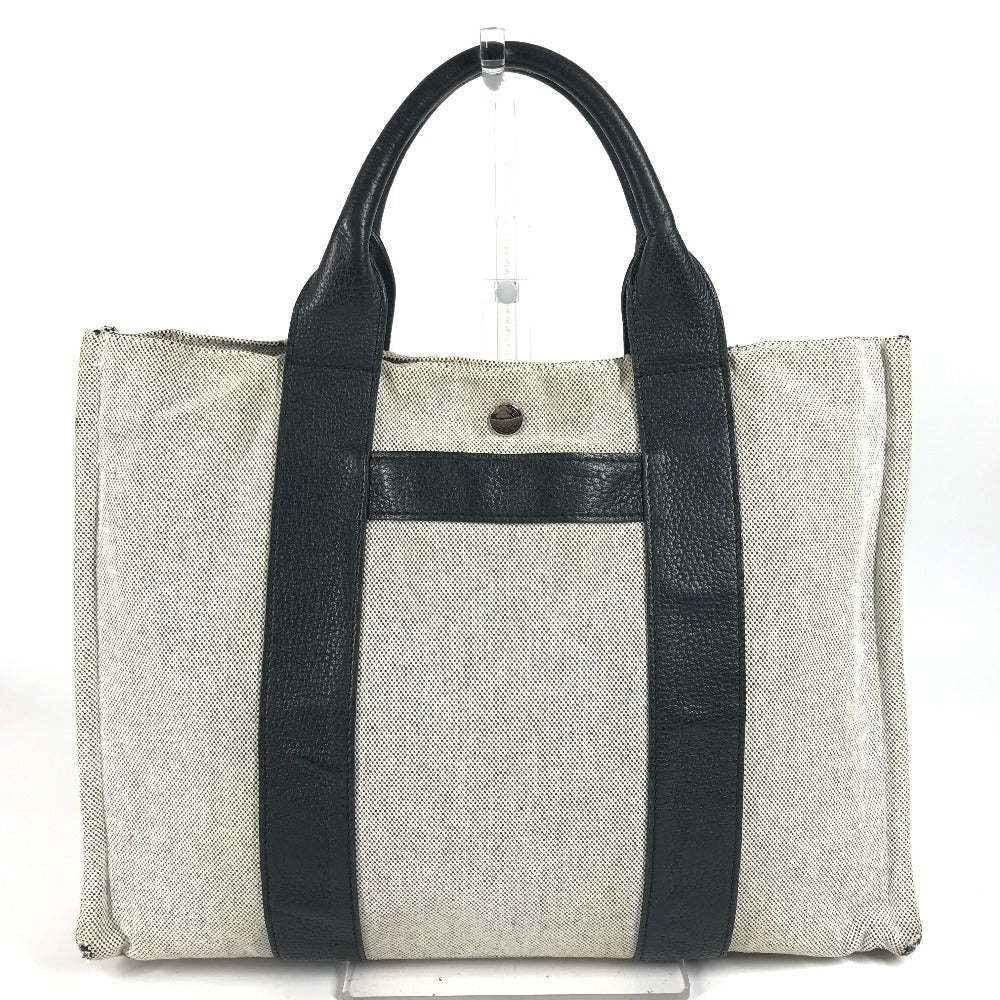 HERMES Handbag cotton black Sac Arne MM