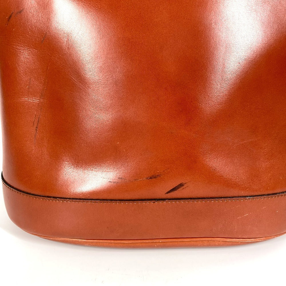 HERMES Shoulder Bag leather Brown vintage Alix