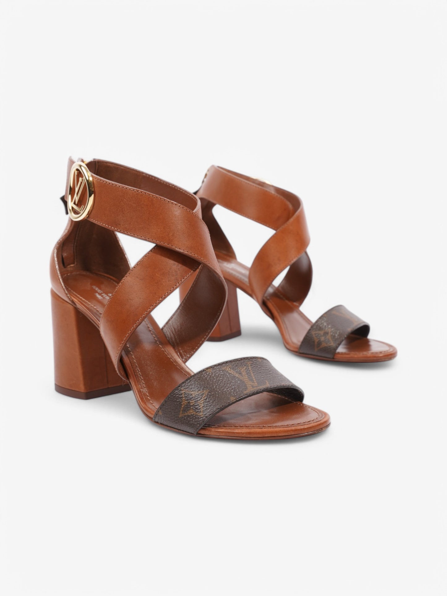 Louis Vuitton Horizon Sandals 70 Brown / Monogram Leather EU 38.5 UK 5.5