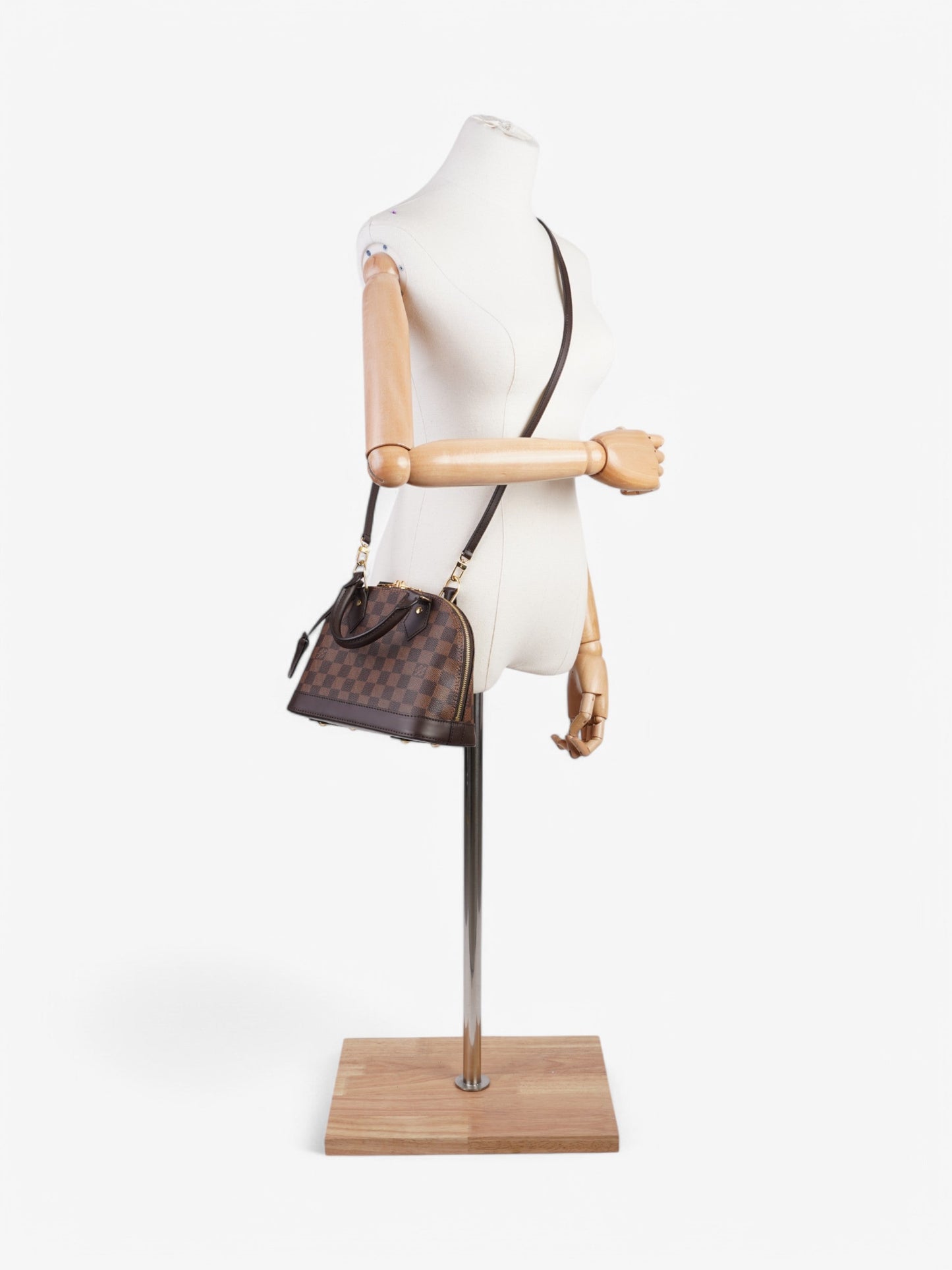 Louis Vuitton Alma Damier Ebene Coated Canvas BB