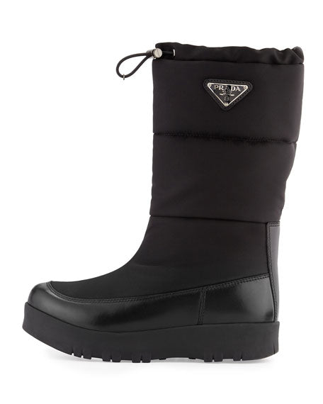 PRADA LINEA ROSSA NYLON PLATFORM BOOTS