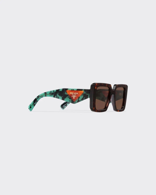 PRADA PR23YS GEOMETRIC TORTOISE SUNGLASSES