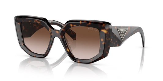 PRADA TORTOISE SQUARE SUNGLASSES PR14ZS