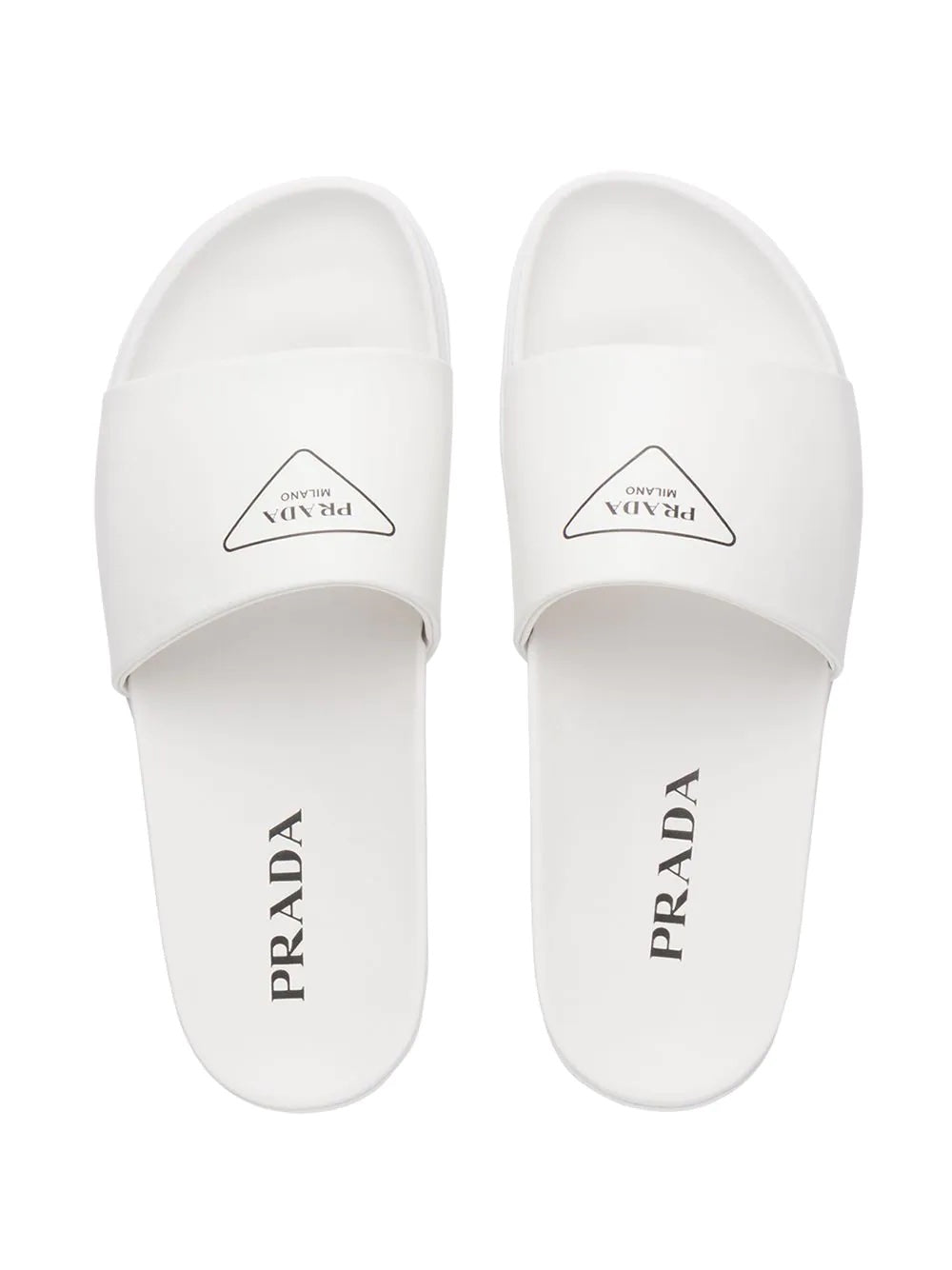 PRADA SILK SCREEN LOGO PRINT SLIDES