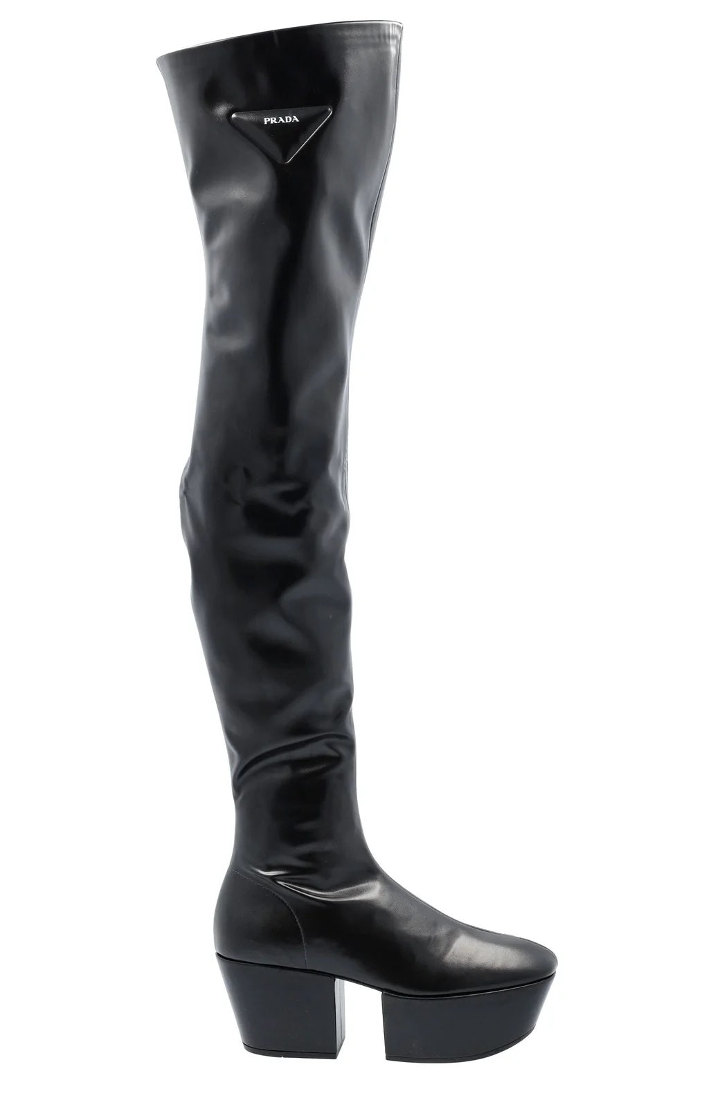 PRADA THIGH HIGH PLATFORM BOOTS