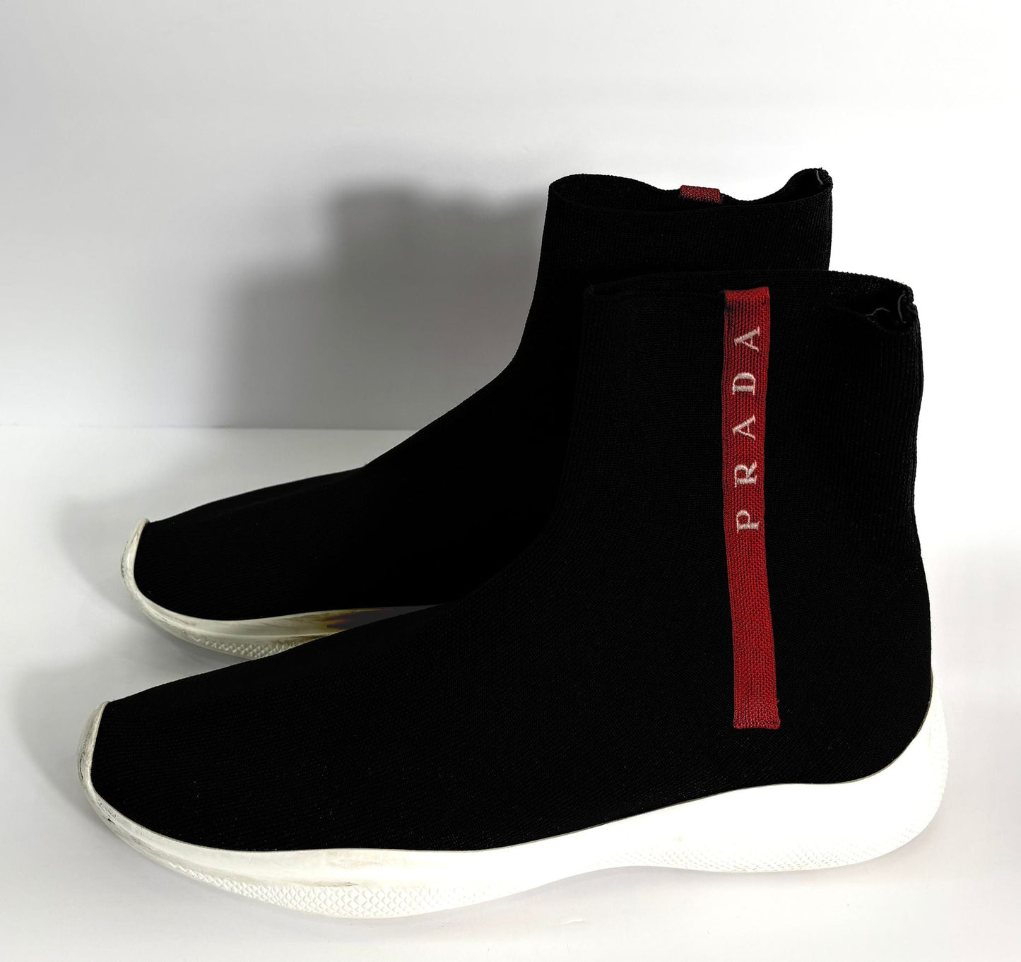 PRADA WOMEN'S LOGO SOCK SNEAKERS