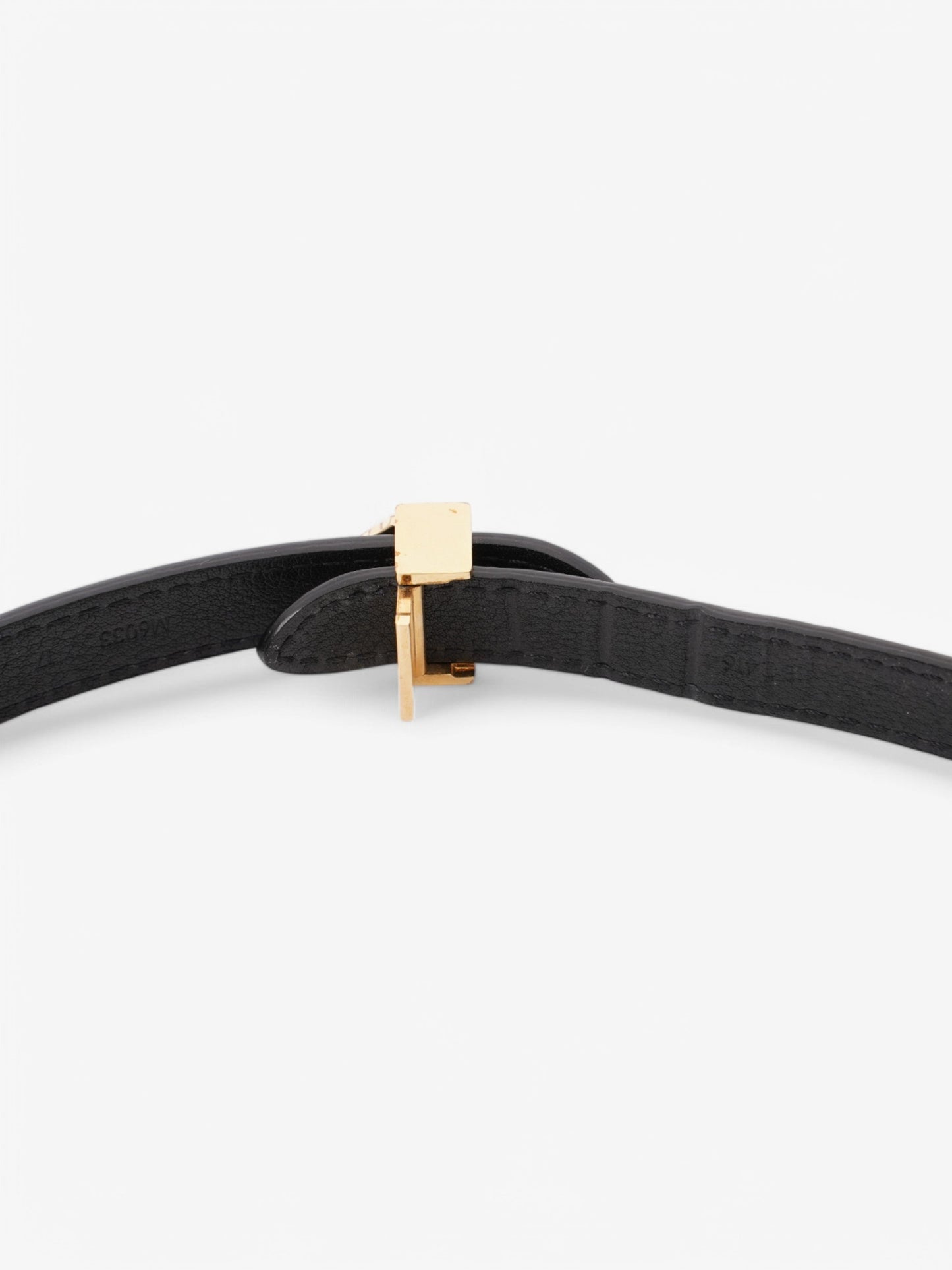 Louis Vuitton Wrap Bracelet Black Leather