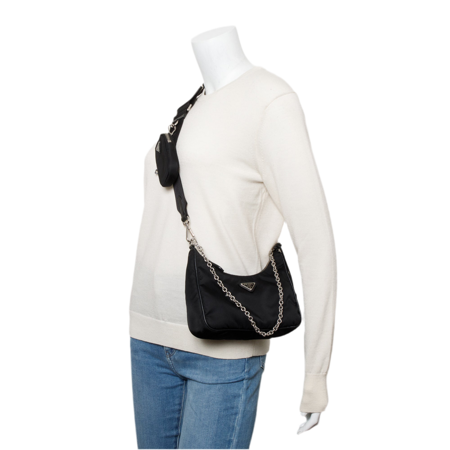 Prada 2020 Black Re-Edition 2005 Re-Nylon Shoulder Bag