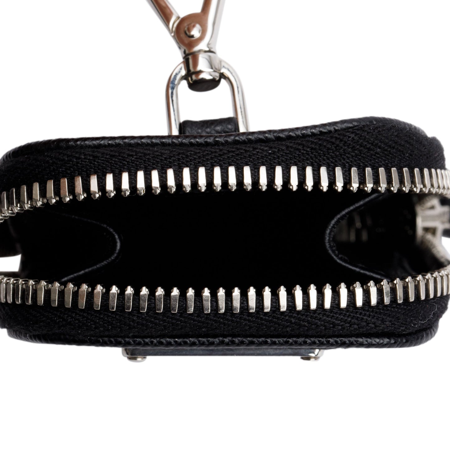 Prada 2020 Black Saffiano Travel Pocket Zippered Shoulder Bag
