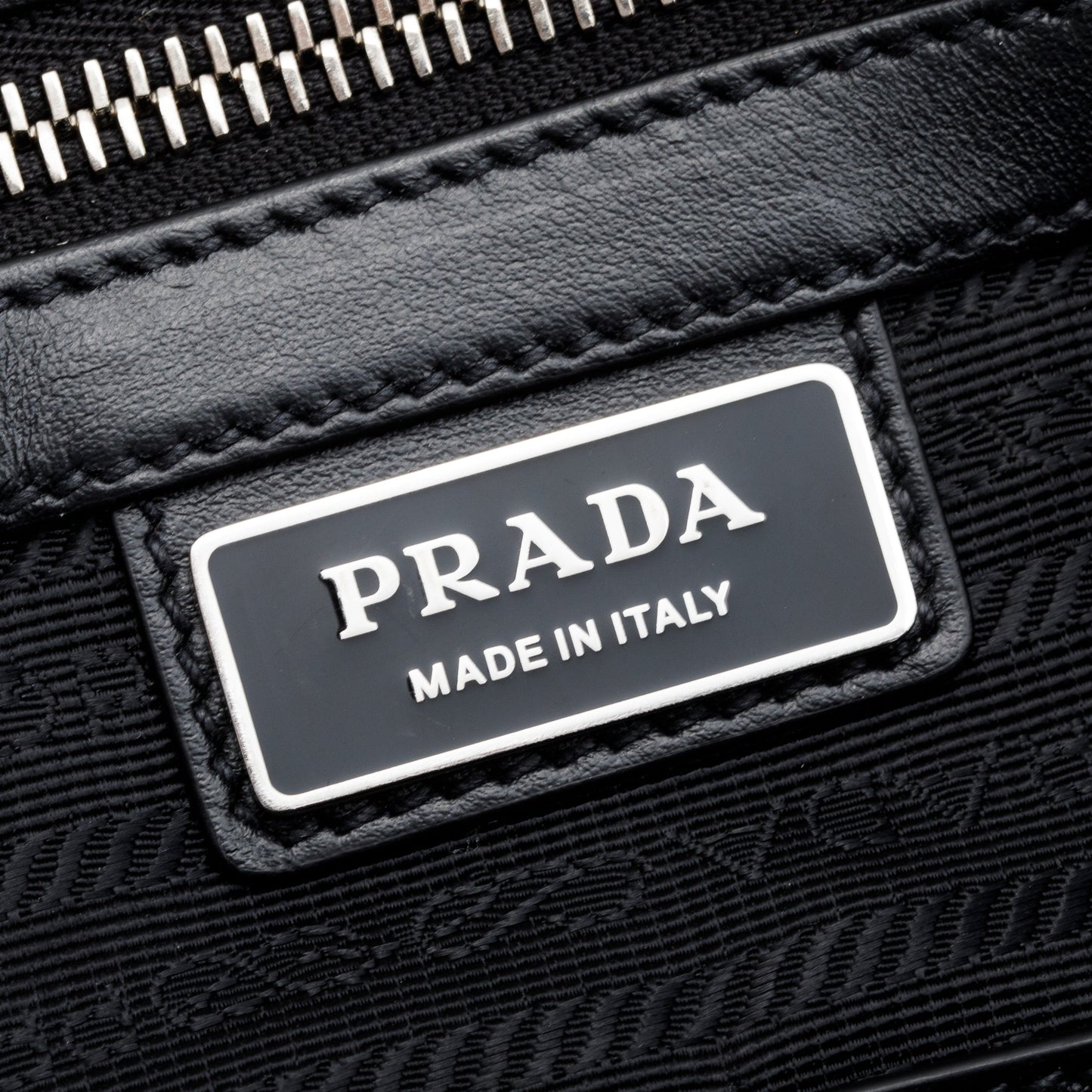 Prada 2021 Black Saffiano Travel Briefcase