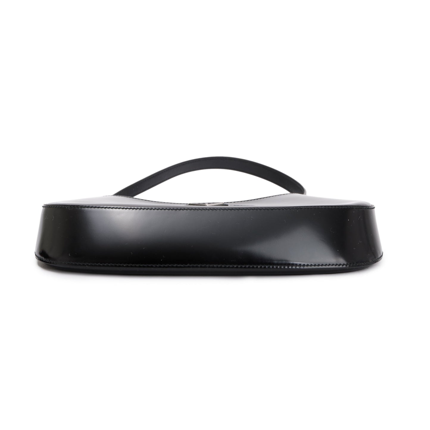 Prada 2021 Black Spazzolato Leather Cleo Bag