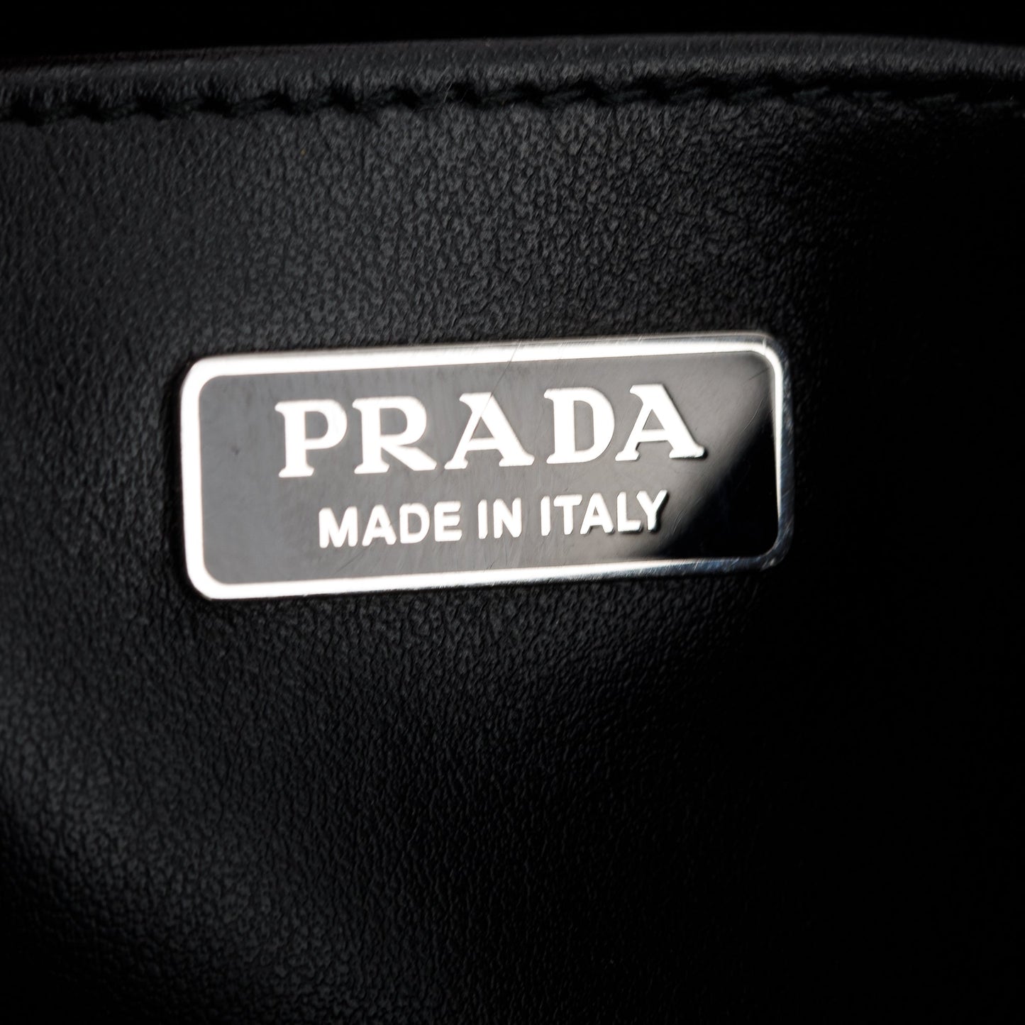Prada 2021 Black Spazzolato Leather Cleo Bag