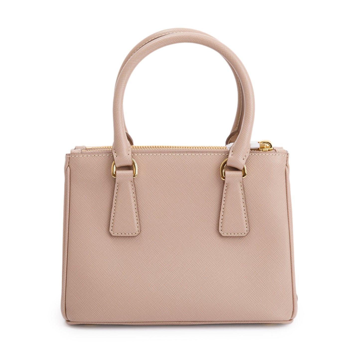 Prada 2021 Mini Saffiano Lux Galleria Double Zip Tote