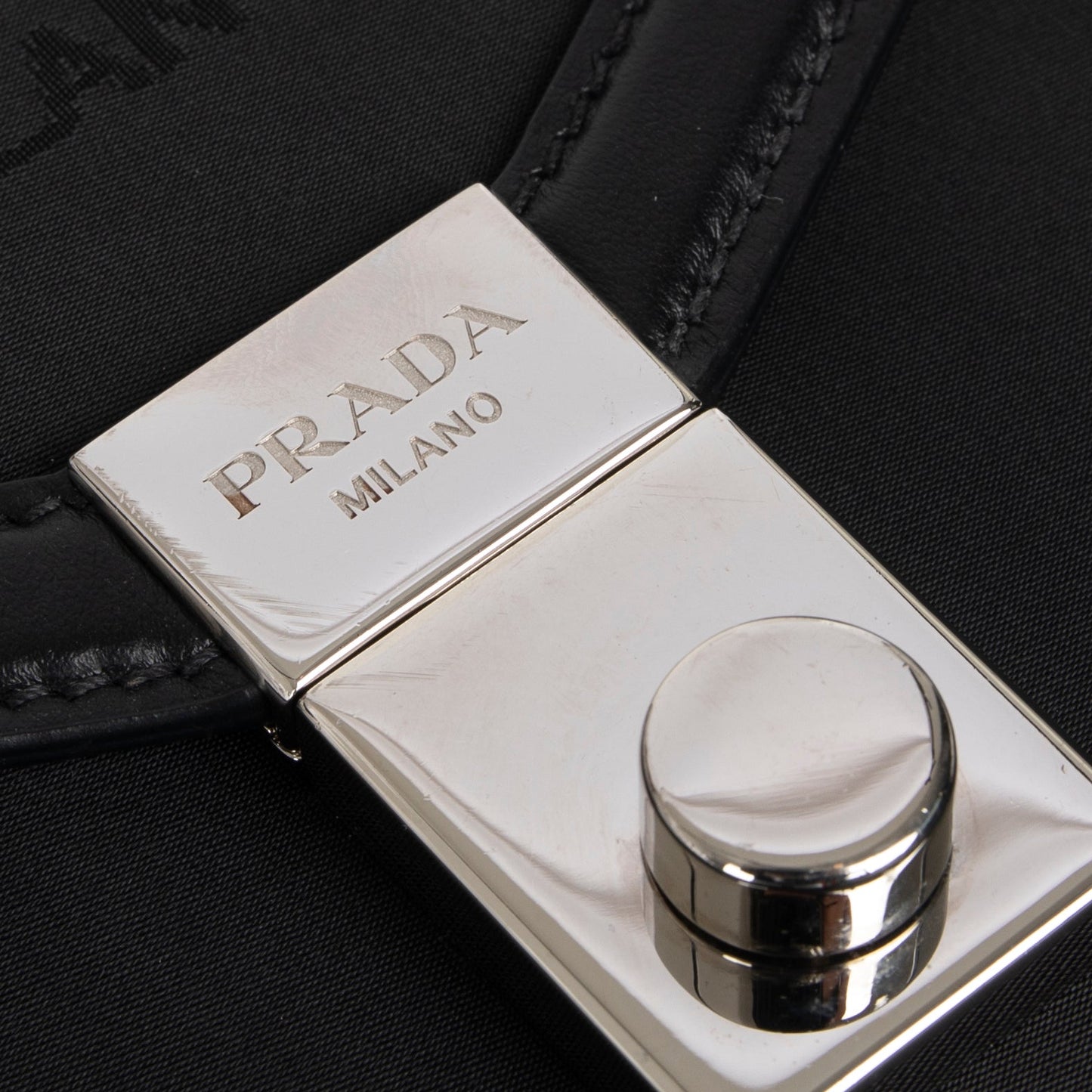 Prada 2021 Tessuto Flap Lock Chain Shoulder Bag
