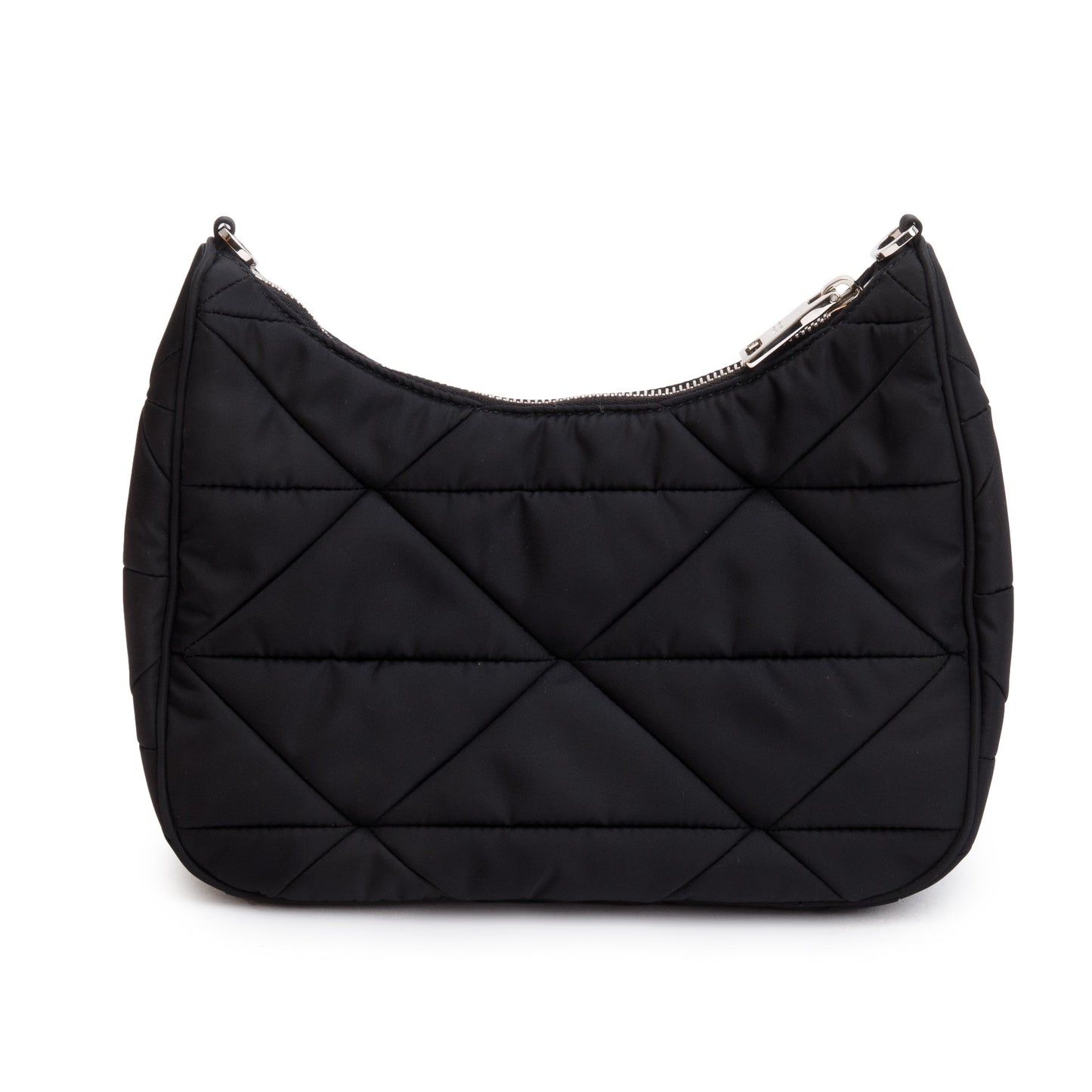Prada 2022 Black Padded Re-Nylon Shoulder Bag