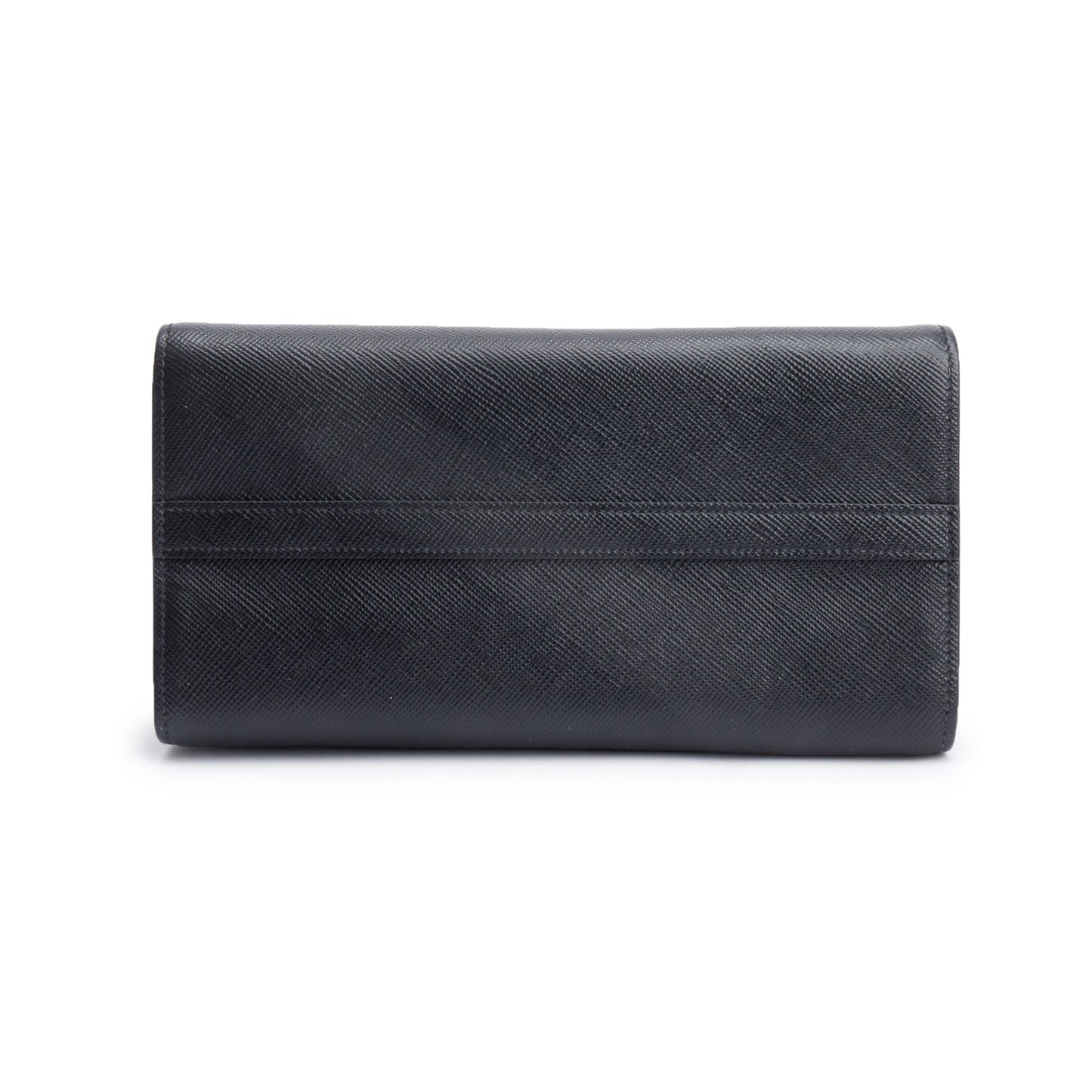 Prada 2022 Black Saffiano Cuir Small Monochrome Top Handle Tote