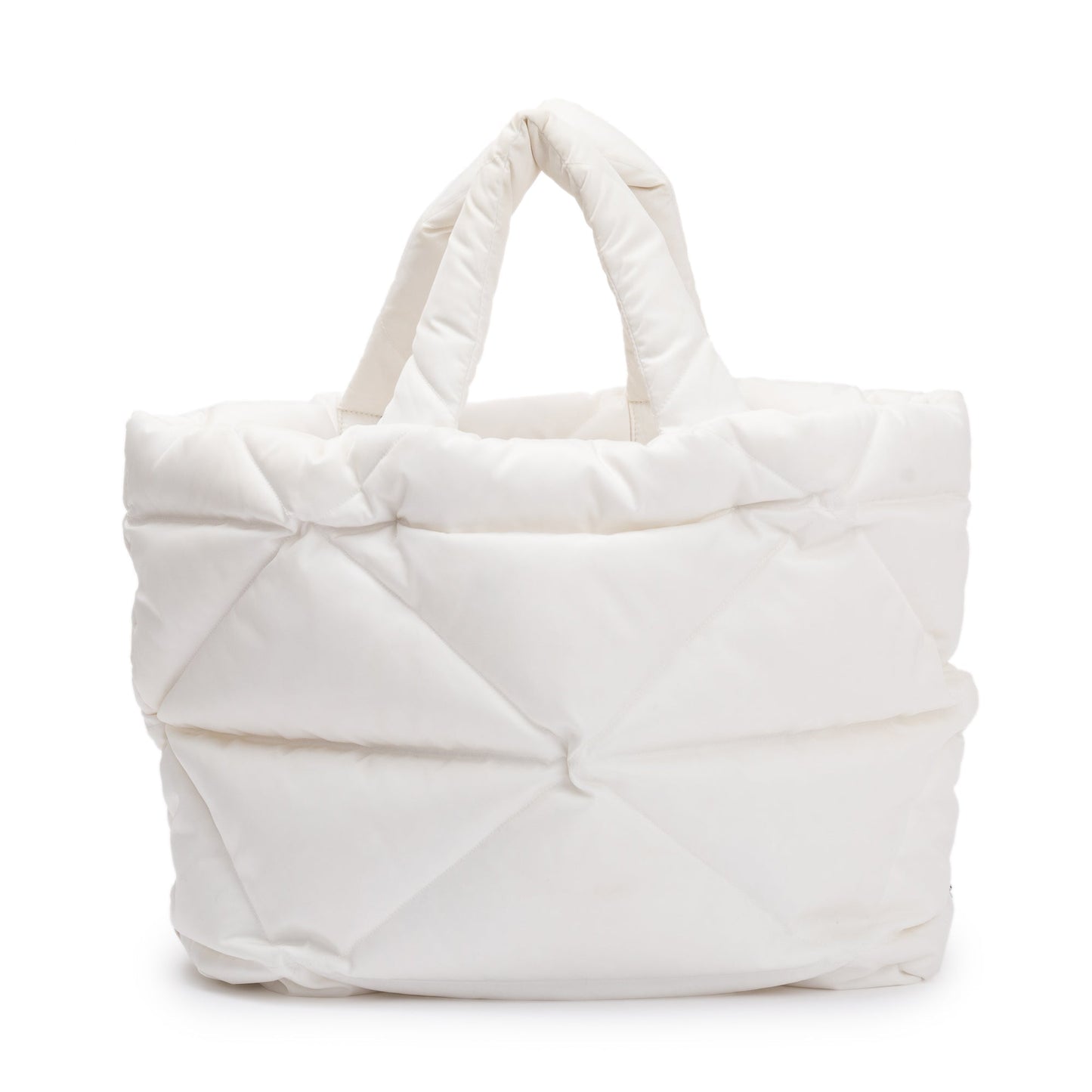 Prada 2022 White Re-Nylon Padded Nappa Tote