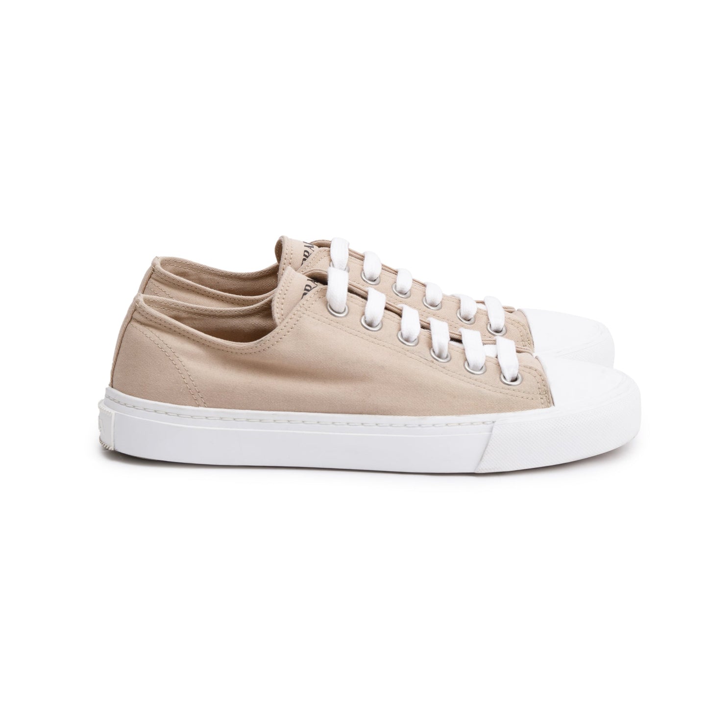 Prada Beige Fabric Sneakers, Size 40