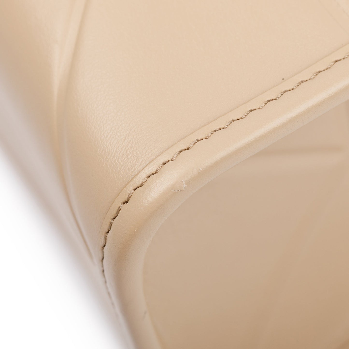 Prada Beige Leather Small Symbole Tote Bag